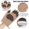 Cute Bear Oven Mitt, Funny and Cute Kitchen Mitts/Pot Holders
