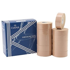 Ciana Kinesio Logy Tape, Width 1.0 inches (2.5 cm) x Length 16.4 ft (5 m), 12 Rolls, Made in Japan