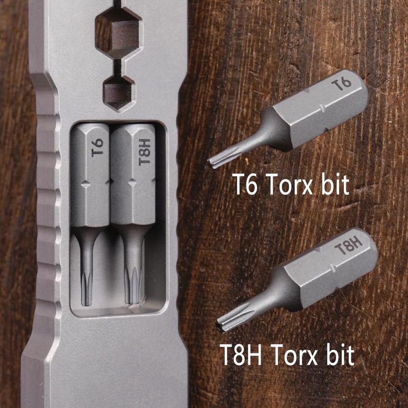 ainhue A391 Compact 3.91 inches Stonewashed TC4 Titanium Pry Bar