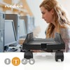 Carrello per computer NEDIS con larghezza regolabile su 4 ruote