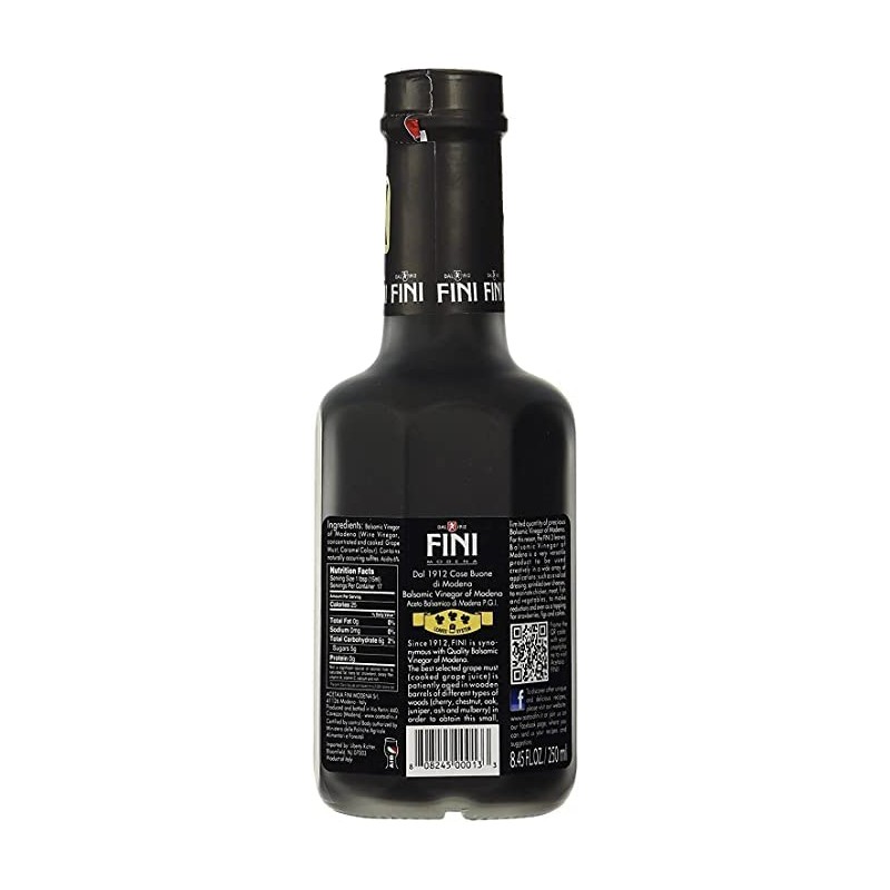 Fini Italian Balsamic Vinegar From Modena, 8.45-Ounce Bottles (Pack of