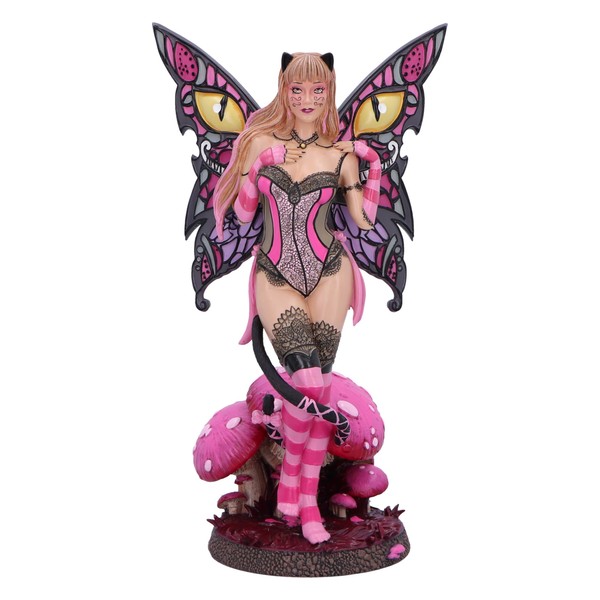 Nemesis Now Cheshire Cat Figurine - Wonderland Fairy 24cm, Resin,