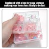 192 Children'S Fake Nails And 8 Double-Sided Tape Stickers, Funny