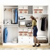 Jumpso 4 Pack Large Bed Sheet Organizer, Foldable King Queen