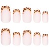 Leopard Rosette Press On Nails