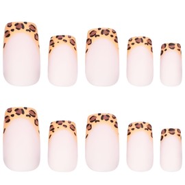 Leopard Rosette Press On Nails