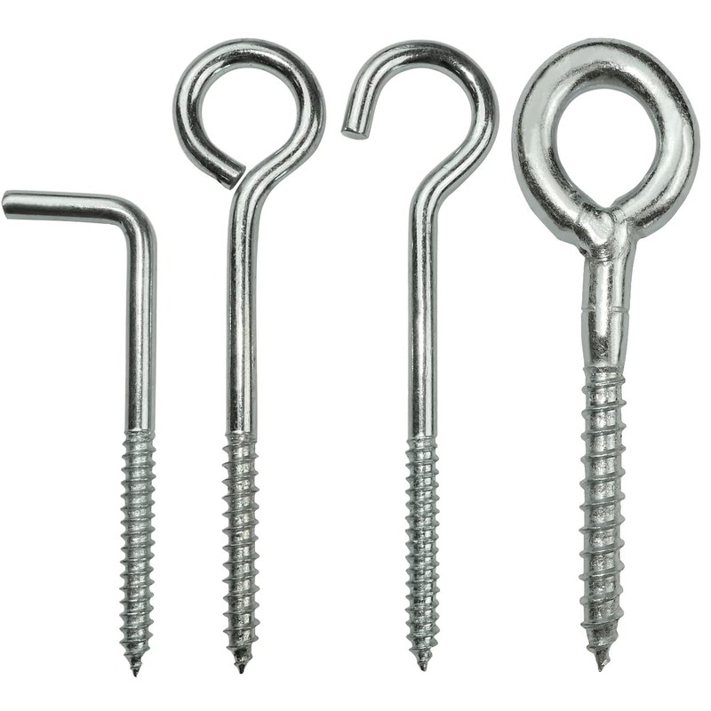 AERZETIX - C58033 - Set of 5 Screw Hooks in