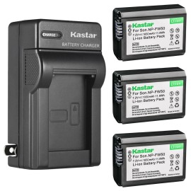 Kastar Wall Charger & 3 battery for Pixii A1571 A2572 A2572+ Hasselblad Lunar Camera