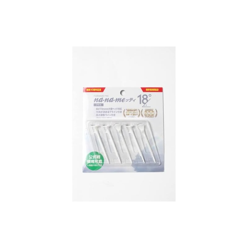NANAMETE Naname Tti Plus WHT, Pack of 5