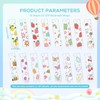 Luvsweeets Fruit UV DTF Bookmark Wraps - 16 Sheets Cute