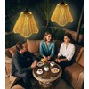 Solar Chandelier Outdoor Waterproof, Gazebo Lights Solar Powered with Remote