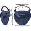 Solene Fringe Waist Pack Crossbody Bag Shoulder Purse with Multi