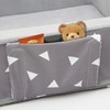 Mooedcoe Foldable Toddler Floor Bed with Sides, Folding Toddler Bed