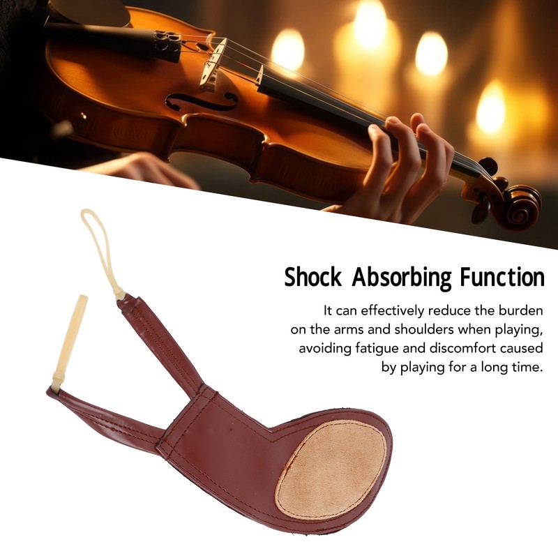 Violin Shoulder Rest Pad Handmade Soft Sheepskin Violin Chin Rest