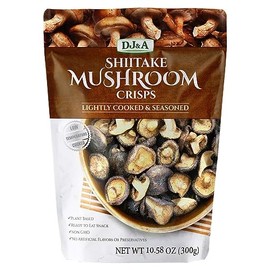 DJ&A Shiitake Mushroom Crisps - Lightly Cooked and Seasoned 10.28 Ounce (10.58 Ounce)