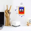 Anley 4 X 6 Inch Haiti Fringy Window Hanging Flag