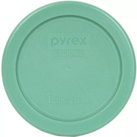 Pyrex 7202-PC 1 Cup Green Round Plastic Lid 6 Pack for 1 Cup Glass Bowl New