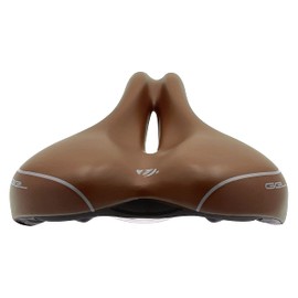VELO VL-4290 Voam Comfort Saddle [Swan O] V-foam Series, Brown