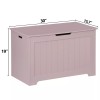 SEGAWE Wooden Shoe Storage Chest Indoor Organizer Home Bedroom Box