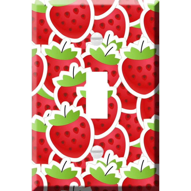 Toggle Wallplate, Single Light Switch Cover Plate - Fresh red