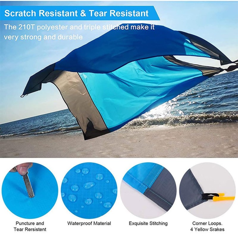 JZS Sand Free Beach Blanket, Oversized Lightweight Waterproof Large Picnic