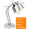JOHAKYU 500W Commercial Food Warmer, 2-Head Adjustable Food Warming Lamp
