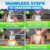 Egg Cracker Tool for Eggs - Stainless Steel Egg Shell