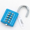 MIONI 10 position button combination padlock, 5 position locking mechanism,