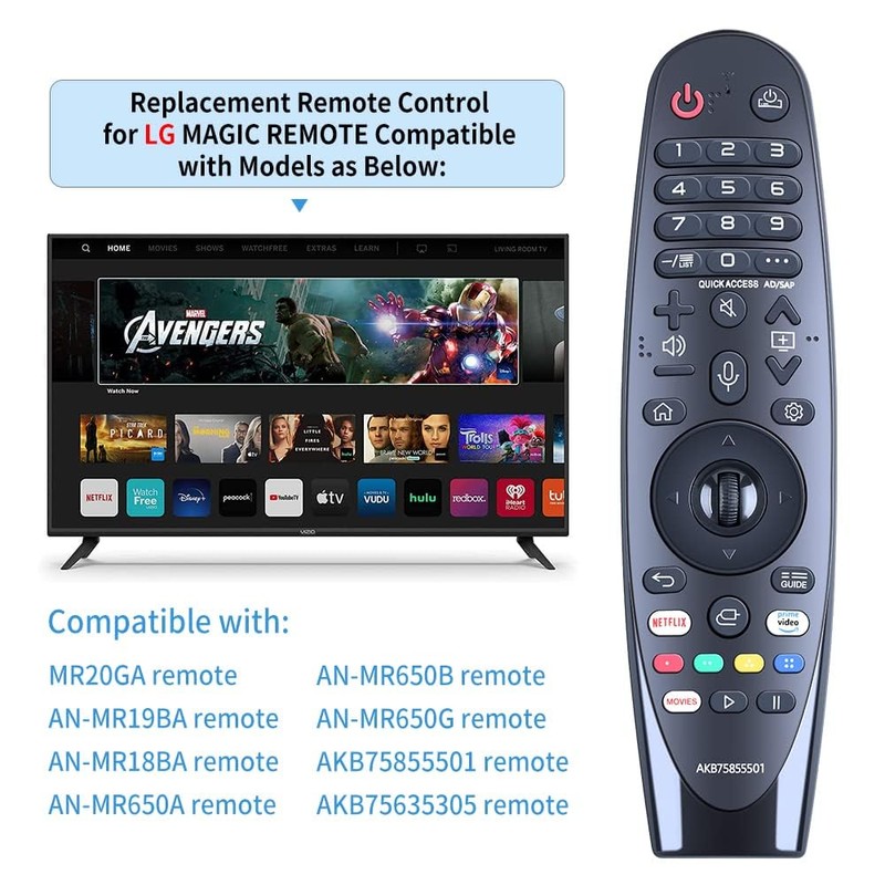 TCNOUMT Replacement AKB75855501 Voice Magic Remote Control Compatible for LG