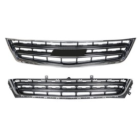 SEBLAFF Upper Lower Front Bumper Grilles Chrome Plastic Replacement for 2014 2015 2016 2017 2018 2019 2020 Impala