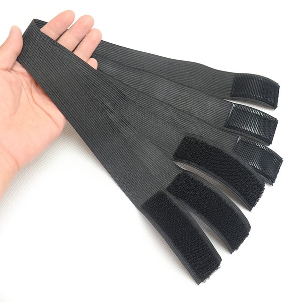 Luwigs - 3 bandas elásticas ajustables para bordes de peluca,