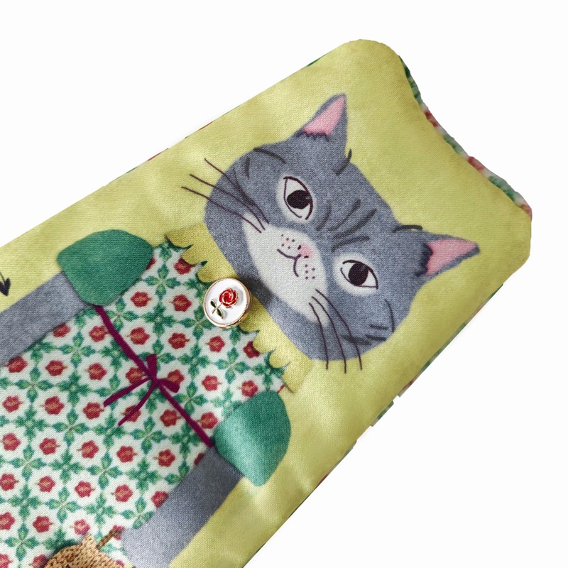 Kusuguru Japan Parlor Suzurando Die-Cut Pouch, yellow