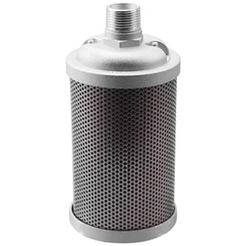 M07 Air Compressor Muffler 3/4 inch NPT Male Air Exhaust Silencer Fit for Compressed Air Equipment and Systems and Dryer Replacing Parts Single Chamber 145 PSI