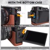 MUZIRI KINOKOO Alpha 7C II Case, Retro Style Genuine Leather