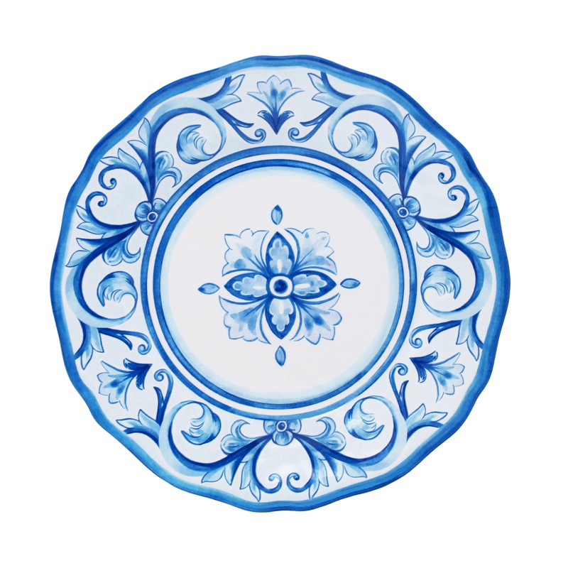 Le Cadeaux Melamine 11 inch Dinner Plate, Set of 4,