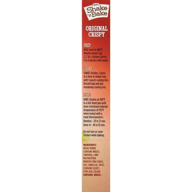 Kraft Shake 'n Bake Original Coating Mix, 142g/5oz., {Imported from
