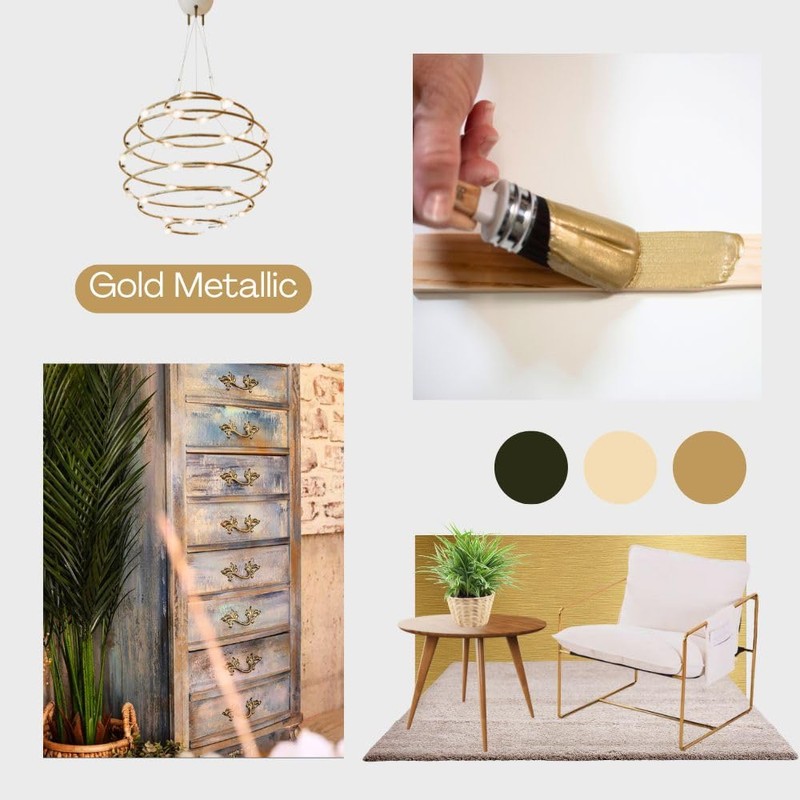 Colorantic | Furniture DIY METALLIC GOLD Paint | Art Craft