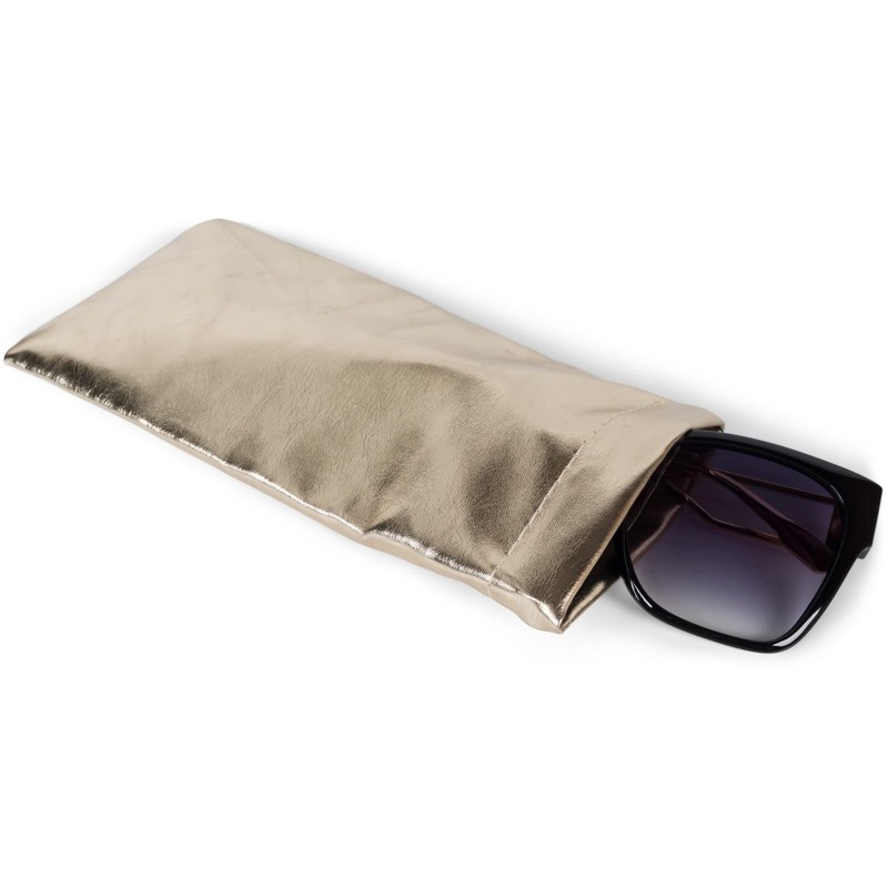 styleBREAKER Case for Sunglasses in Metallic Shades with Glasses Cleaning