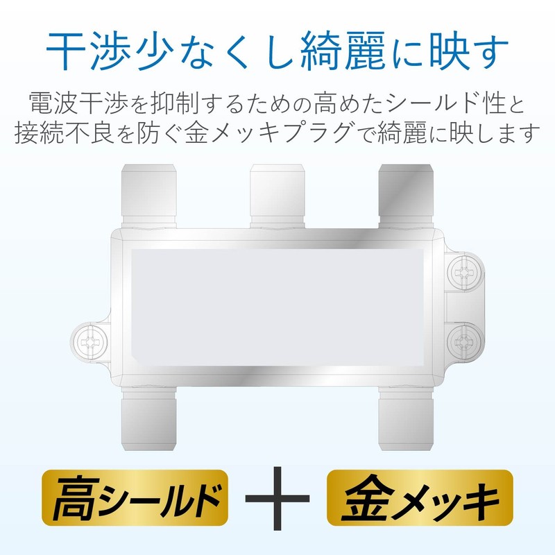 4DMLS DX Antenna Splitter [2K 4K 8K Compatible] 4 Distribution,