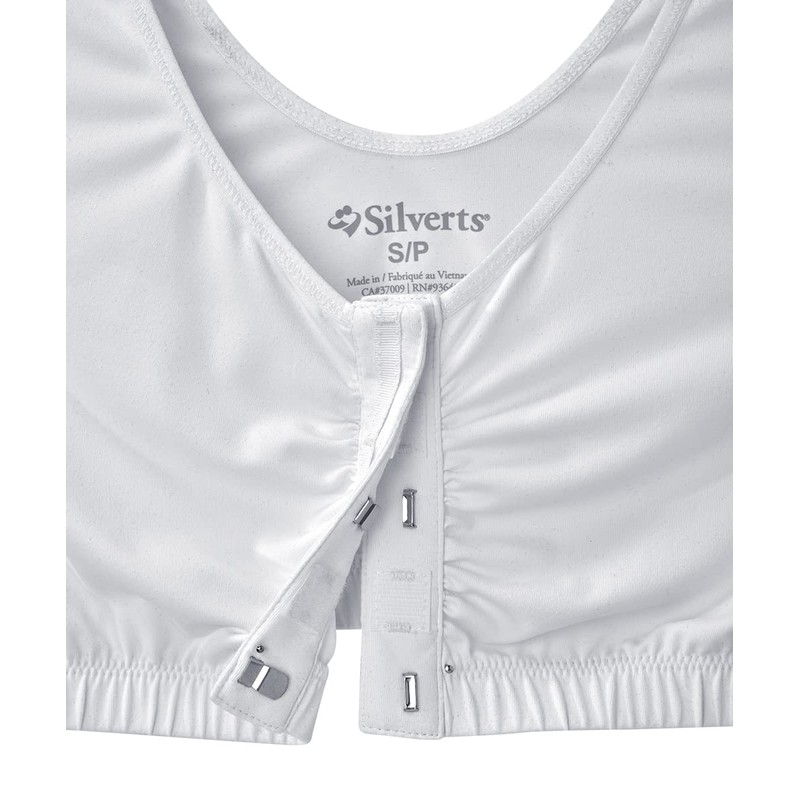 Women’s Front Closure Adaptive Bra - White MED