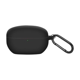 SaharaCase Venture Series Silicone Case for Sony WF-1000XM5 True Wireless Headphones - Ergonomic Closed Design, Triple Silicone Material Composition, Carabiner Clip - Black