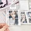 runrayay 100 Pieces Kpop Photo Card Sleeves, Laser Flash Card