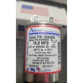 AmRad ROUND RUN CAPACITOR #USA2209  - NEW IN BOX