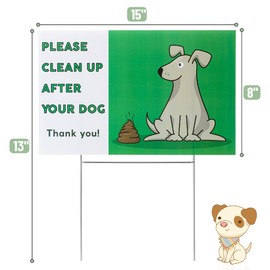 Mr. Pen- No Dog Poop Signs for Yard, Clean Up After Your Dog Signs, No Pooping Dog Signs for Yard, Dog Poop Signs for Lawn, Dog Signs No Pooping, Curb Your Dog Sign, Please Pick Up After Your Dog Sign