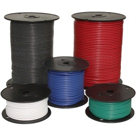 Powerwerx Stranded Hookup Wire (600 Volt) (Gauge: 20, Length: 100 ft., Color: Black)