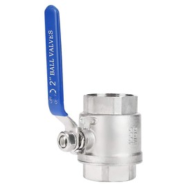 Neel 2" Stainless Steel Ball Valve, Light Weight, Good Sealing Performance, 2 Ports, NPT Outlet, Threaded Inlet