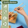 BambooMN Brand - Premium Grade 10" Bamboo Chopsticks - 6
