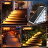 AUDLES 6 Pack Solar Stair Lights Outdoor Step Lights with