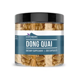 Earthborn Elements Dong Quai 200 Capsules, Pure & Undiluted, No Additives