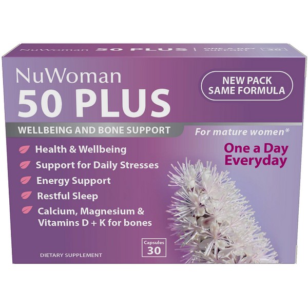 NuWoman 50 PLUS Wellbeing & Bone Support Capsules 30